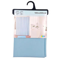 Занавеска для ванной Tendance 56227 Perdea pentru dus 180x200cm, PEVA, albastru deschis