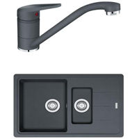 Мойка кухонная со смесителем Franke 114.0660.670 BFG 651-78 + Novara Plus Negru
