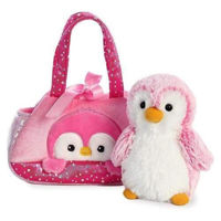 Jucărie de pluș Fancy Pals 170595f Penguin Pink, 20cm