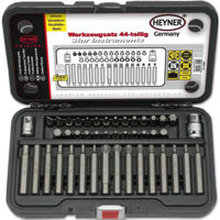 Набор головок, бит, насадок Heyner 339000 chei de stringere in set (44 buc) PRO