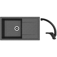 Мойка кухонная со смесителем Dr.Gans Techno 860 + SanDonna F 1069 negru