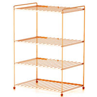 Raft pentru încălțăminte Teknotel EG206caf Raft pantofi 3 niveluri, metal cupru