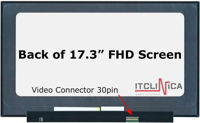 cumpără Display 17.3" LED IPS Slim 30 pins Full HD (1920x1080) Socket Right-Side w/oBrackets Matte N173HCE-E3C Innolux (Border-less) în Chișinău