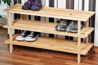 Kesper Raft pentru pantofi din lemn cu 3 niveluri 77x26x40cm 69723