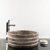 Раковина для ванной Мрамор Dark Emperador RS-42, 41,5 x 15 см
