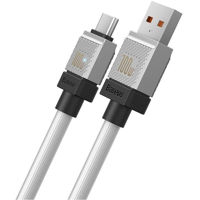 Кабель для моб. устройства Baseus CAKW000702 CoolPlay Series USB-A to Type-C 5A 100W 2m, White