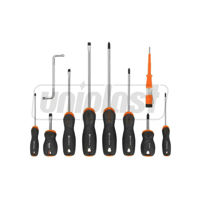 cumpără Set surubelnita cruce si plata Cr-V cu varf magnetic - 10 buc. cutie din plastic Pro  HARDEN în Chișinău