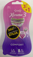 Wilkinson Sword Xtreme3 Beauty, Pachet 4 aparate de ras de unică folosință cu 3 lame