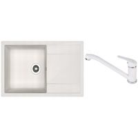 Мойка кухонная со смесителем Dr.Gans Techno 860 + SanDonna F 1069 alb