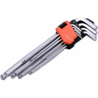 Набор ручных инструментов Harden 540609 Шестигранные ключи с шаровой головкой, 9 шт. (1,5–10 мм), Pro