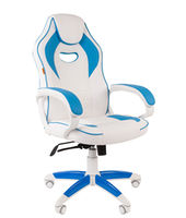 Кресло CHAIRMAN GAME 16  white blue