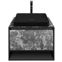 Шкаф под умывальник Montebella Set 53.01 800*500 NERO LED 585 Pantera