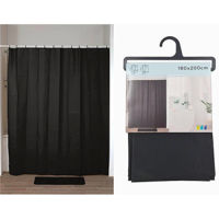 Занавеска для ванной Tendance 55823 Perdea pentru dus 180x200cm, negru, PEVA