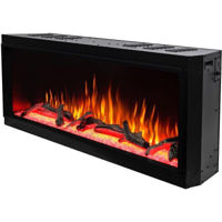 Șemineu electric ArtFlame Salvador 60, 562x1599x305 mm, Negru