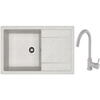 Мойка кухонная со смесителем Dr.Gans Techno 860 + SanDonna F 7073 gri