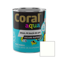 CORAL AQUA Email pe Baza de Apa, Alb Boreal 0,6 L