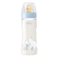 Chicco Biberon din plasric cu tetina din latex Original Touch,4+ luni, 330 ml