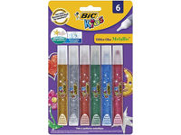 Set de lipici solid BIC Kids Glitter Glue Metallic, 6 buс