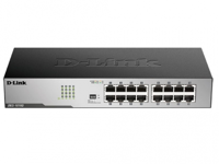 16-ports 10/100/1000Mbps Switch D-Link "DGS-1016D/I2A",  Metal, Rackmountable