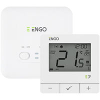 Термостат ENGO Controls E7-RFW, fără fir, programabil, white