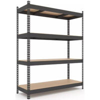 Cтеллаж складской Nex Home Raft metalic Titan 1800x1200x400 mm, 4 nivele PAL, antracit