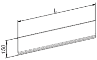 cumpără Barieră din sticlă cu dimensiunile de 150x1330 mm în Chișinău