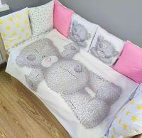 Комплект постельного белья в кроватку Pampy Teddy Pink