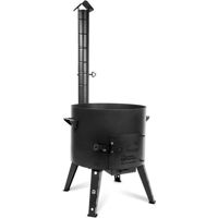 Grătar Davr Metall Soba cu cos de fum pentru ceaun Uzbec 50L, D59cm (UT50)