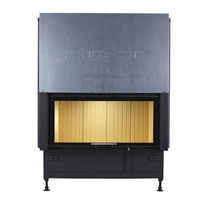 Каминная топка HOXTER HAKA 89/45 Wh с водным контуром, вертикальное открывание двери