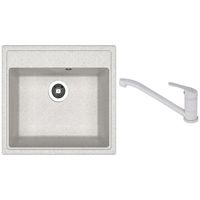 Мойка кухонная со смесителем Dr.Gans Nika 570 + SanDonna F 1066 gri