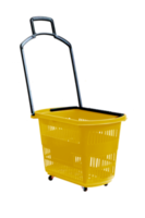 купить Пластиковая корзина на колесах (2 пластиковые ручки) 30L, 600*340*375mm, желтый в Кишинёве