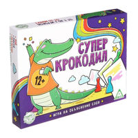 Настольная игра Las Igras 4571442 Супер Крокодил для объяснения слов, 100 карточек