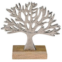 Декор H&S 52568 Suvenir Copac 17x16cm, argintiu, metalic