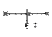 Table/desk 3-display mounting arm Gembird (rotate,tilt,swivel),17”-27”,up to 7 kg,VESA:75x75,100x100