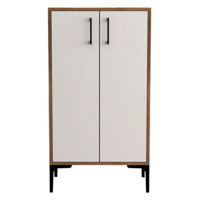 Полка для обуви Trendy Prag, Nuc, Alb 60x111x35cm