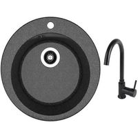 Мойка кухонная со смесителем Dr.Gans Gala + SanDonna F 7073 negru