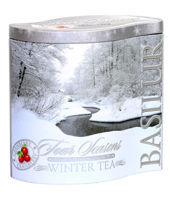 Ceai negru  Basilur Four Seasons  WINTER TEA, cutie metalică,  100 g