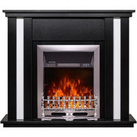 Șemineu electric ArtFlame Gustavo & Galileo silver, 950x1100x270 mm, Negru