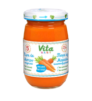 Vita Baby пюре морковь, 4+мес. 180г