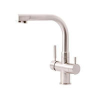 Смеситель кухонный Hoff 4301BN Inox