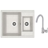 Мойка кухонная со смесителем Dr.Gans Astra 620K + SanDonna F 7073 gri