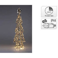 Новогодний декор Promstore 54513 Figurina cu iluminare Brad 200LED 68cm, alb-cald