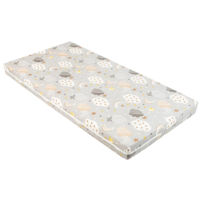 Lenjerie de pat pentru copii Kikka Boo 41107030019 Saltea pentru patut Fantasia Plus Clouds Grey, 120x60x8 cm