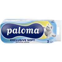 Hârtie igienică Paloma Exclusive Soft Sunshine yellow, 3 straturi (10 role)