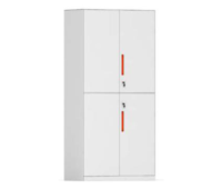 купить Металлический шкаф с 4 дверьми, белый-серый 900x450x1850 мм в Кишинёве