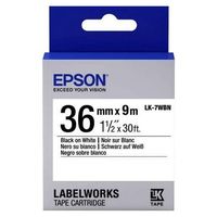 Tape Cartridge EPSON LK7WBN; 36mm/9m Standard, Black/White, C53S657006