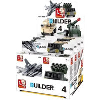 Конструктор Sluban B0596 Set de construcție Transport militar, 4 modele, de la 38 pînă la 45 elem.