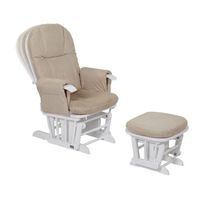 Fotoliu reglabil pentru alaptat Tutti Bambini cu suport pentru picioare GC 35 White