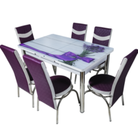 Set kelebek ɪɪ 336 + 6 scaune merchan violet