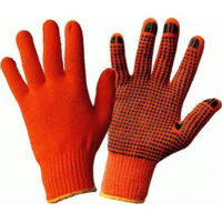 Средства индивидуальной защиты miscellaneous MSD-011638 Универсальные рабочие перчатки, оранжевые с черными ПВХ-точками (4200 шт.)